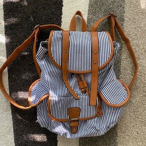 STRIPED BACKPACK